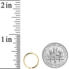 Load image into Gallery viewer, 20G 3/8 Gold Tone PVD Grade 23 Titanium Bendable Hoop Ring