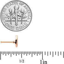 Load image into Gallery viewer, 20G 1/4 Rose Gold tone Textured Butterfly Wing Nose Bone