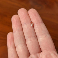 Load image into Gallery viewer, 20G 1/4 Rose Gold tone Textured Butterfly Wing Nose Bone
