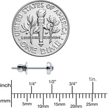 将图片加载到图库查看器,3mm Clear Crystal Implant Grade Titanium Stud Earrings