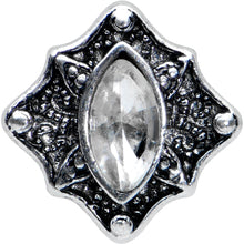 Load image into Gallery viewer, 16G 1/4 Clear Gem Rhombus Retro Cartilage Tragus Earring