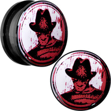 将图片加载到图库查看器,Licensed Nightmare on Elm Street Black Freddy Screw Fit Plug Set