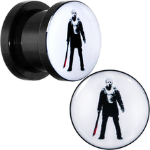 Load image into Gallery viewer, Licensed Friday the 13th Black Jason Voorhees Screw Fit Plug Set