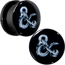 Load image into Gallery viewer, Licensed Dungeons & Dragons Ampersand Black Screw Fit Plug Set