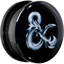 Load image into Gallery viewer, Licensed Dungeons & Dragons Ampersand Black Screw Fit Plug Set