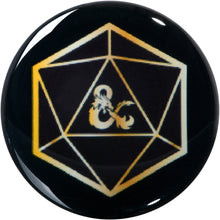 将图片加载到图库查看器,Licensed Dungeons & Dragons D20 Dice Black Screw Fit Plug Set