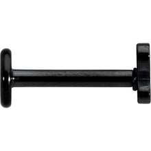 Load image into Gallery viewer, 16G 5/16 Black Simple Butterfly Internally Threaded Labret Tragus