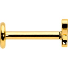 Load image into Gallery viewer, 16G 5/16 Gold Tone Simple Butterfly Internal Thread Labret Tragus
