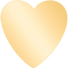 Load image into Gallery viewer, 16G 5/16 Gold Tone Simple Heart Internally Threaded Labret Tragus