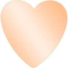 Load image into Gallery viewer, 16G 5/16 Rose Gold Tone Simple Heart Internally Threaded Labret