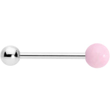 将图片加载到图库查看器,Pink Rose Quartz End Barbell Tongue Ring