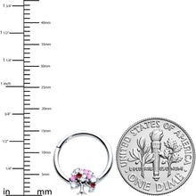 将图片加载到图库查看器,16G 3/8 Red Gem Luscious Pinks Fruit Tree Hinged Segment Ring