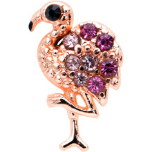 Load image into Gallery viewer, 20G 7mm Pink Gem Rosy Fashion Flamingo L Shape Nose Ring