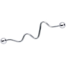 Load image into Gallery viewer, 14G Loops Waves Industrial Project Bar 40mm Set of 5
