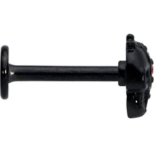 Load image into Gallery viewer, 16G 5/16 Red Clear Gem Black Skull Halloween Labret Monroe Tragus