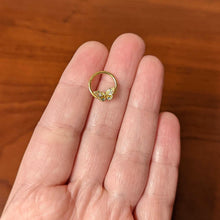 将图片加载到图库查看器,16G 3/8 Orange Gem Gold Hue Baroque Butterfly Hinged Segment Ring
