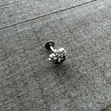 Load image into Gallery viewer, 16G 1/4 Blue Clear Gem Abstract Arch Labret