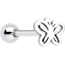 Load image into Gallery viewer, Simply Elegant Butterfly Barbell Tongue Ring