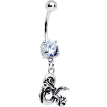 将图片加载到图库查看器,Officially Licensed Dungeons & Dragons Clear CZ Gem Dangle Belly Ring