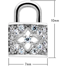 将图片加载到图库查看器,16G 5/16 Clear CZ Gem Lock It Up Labret Monroe Tragus