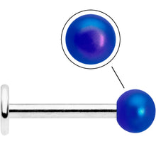 Load image into Gallery viewer, 16G 5/16 Matte Blue Aurora Labret Monroe Tragus