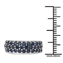 Load image into Gallery viewer, 1.70 Carat Genuine Blue Sapphire .925 Sterling Silver Ring