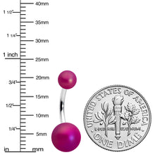 Load image into Gallery viewer, Matte Purple Aurora Ends Belly Ring