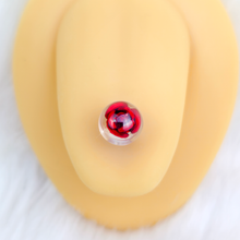 将图片加载到图库查看器,Bubble Rose Red Barbell Tongue Ring