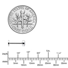 Load image into Gallery viewer, 16G 5/16 Clear CZ Gem Internal Thread Infinity Sign Labret Tragus