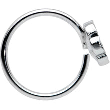 Load image into Gallery viewer, 20G 5/16 Dainty Black Flower Seamless Nose Hoop