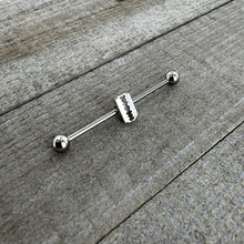 Load image into Gallery viewer, 14G Razor Blade Industrial Barbell 38mm