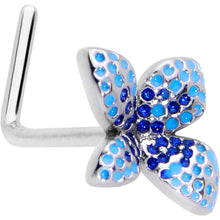 Load image into Gallery viewer, 20G 7mm Glamour Butterfly L Shape Nose Ring
