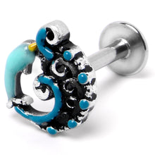 将图片加载到图库查看器,16G 5/16 Leaping Blue Dolphin Labret Monroe Tragus