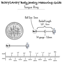 将图片加载到图库查看器,Blue Clear Gem Stylish Snowflake Barbell Tongue Ring