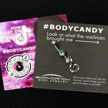 将图片加载到图库查看器,Green Gem Officially Licensed Beetlejuice SandWorm Dangle Belly Ring