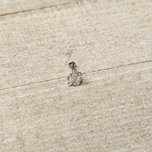 Load image into Gallery viewer, 16G 5/16 Clear CZ Gem Leafy Branch Threadless Labret Monroe Tragus