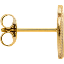 Load image into Gallery viewer, 20G Gold Tone ASTM F-136 Implant Grade Titanium Fashion Feather Stud Earrings