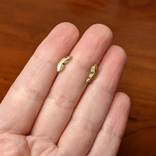 Load image into Gallery viewer, 20G Gold Tone ASTM F-136 Implant Grade Titanium Fashion Feather Stud Earrings