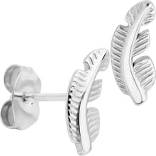Load image into Gallery viewer, 20G ASTM F-136 Implant Grade Titanium Fashion Feathers Stud Earrings