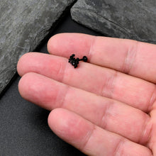 Load image into Gallery viewer, 16G 5/16 Purple Gem Black Chic Crab Labret Monroe Tragus
