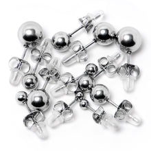 Load image into Gallery viewer, 3mm-8mm Ball Stud 316L Stainless Steel Earrings 6 Pack