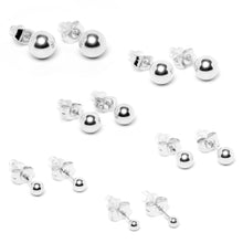 Load image into Gallery viewer, 3mm-8mm Ball Stud 316L Stainless Steel Earrings 6 Pack