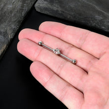 Load image into Gallery viewer, 14G Pink Gem Bee Beautiful Insect Industrial Barbell 38mm