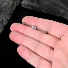 Load image into Gallery viewer, 14G Purple Gem Bee Beautiful Insect Industrial Barbell 38mm