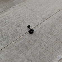 Load image into Gallery viewer, 16G 5/16 Pink Gem Black Midnight Flower Labret Monroe Tragus
