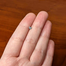 Load image into Gallery viewer, 16G 5/16 Blue CZ ASTM F-136 Implant Grade Titanium Threadless Heart End Labret
