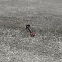 Load image into Gallery viewer, 16G 5/16 Pink CZ ASTM F-136 Implant Grade Titanium Threadless Heart End Labret