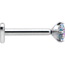 Load image into Gallery viewer, 16G 5/16 Vitrail CZ ASTM F-136 Implant Grade Titanium Threadless Heart End Labret