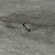 Load image into Gallery viewer, 16G 5/16 Vitrail CZ ASTM F-136 Implant Grade Titanium Threadless Heart End Labret