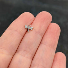 Load image into Gallery viewer, 16G 5/16 Aurora Gem Ornate Dragonfly Labret Monroe Tragus